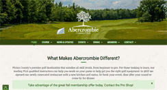 Desktop Screenshot of abercrombiegolf.com