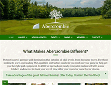 Tablet Screenshot of abercrombiegolf.com